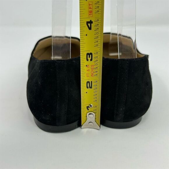 J.Crew Women's Black Suede Leather Smoking Loafers Size 7.5 Casual Flats - Picture 8 of 14